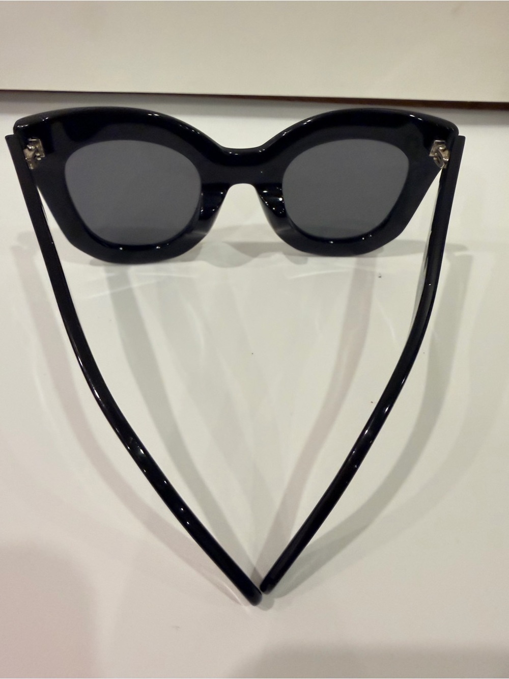 CELINE CL41099/F/S Cat Eye Sunglasses Black Gray Lenses - Picture 2 of 8